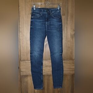 Silver Dark Wash Skinny Jeans